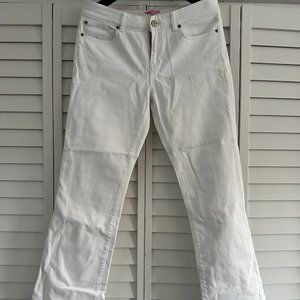 Lilly Pulitzer Cropped white Jeans